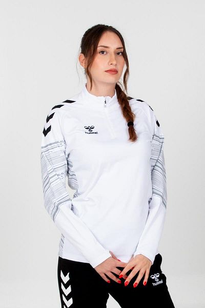 hummel Line Training Tracksuit Top White