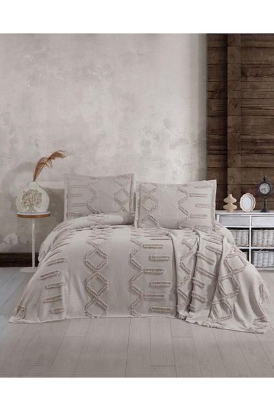 Stylish Home BED BLANKET 240 x 260 WITH 2 PILLOWCASE 50 x 70 TUHAN