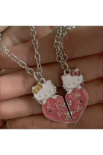 BuSefa Accessory Hello Kitty 2’li Best Friend Arkadaşlık Kolyesi
