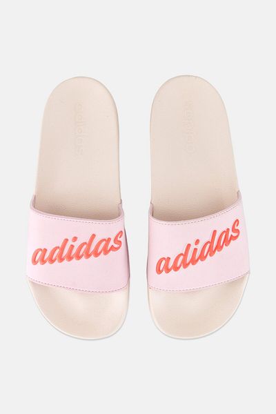 adidas Women Adilette Shower Slip On Slides, White