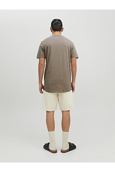 Jack & Jones Ανδρικό μπλουζάκι Jjebasher Tee O-Neck Light Khaki 12182498