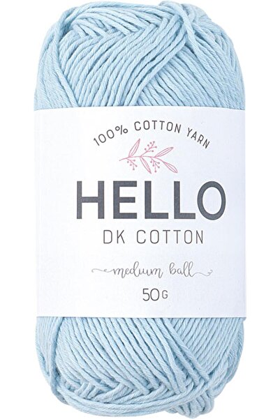 Hello خيوط تريكو قطن DK 50 جرام رقم:145