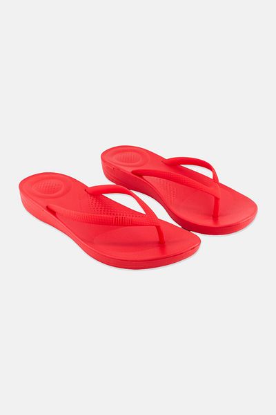 Fitflop Women Iqushion Ergonomic Slip On Slipper, Red