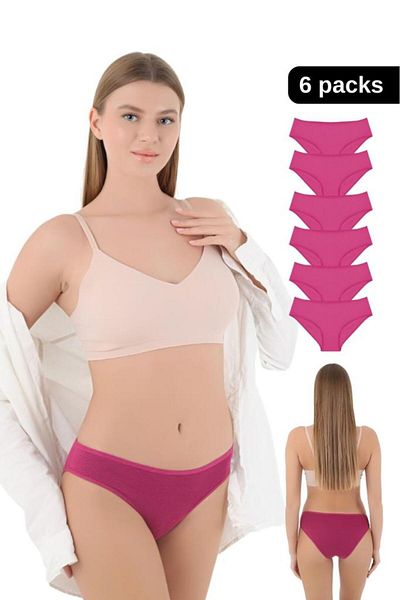 CNT Women's Panties Lycra Combed Cotton Premium Pack of 6