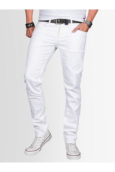 Alessandro Salvarini A. Salvarini Designer Herren Jeans Hose Basic Stretch Jeanshose Regular Slim Neu