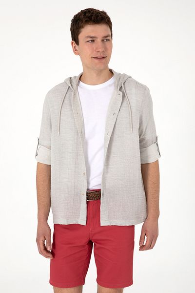 U.S. Polo Assn. معطف منسوج بالحجر للرجال 50299593-VR049