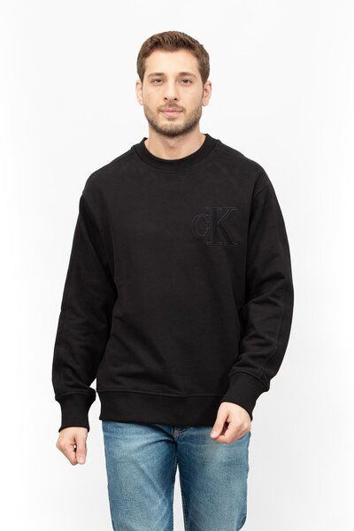 Calvin Klein CK Logolu Siyah Sweatshirt