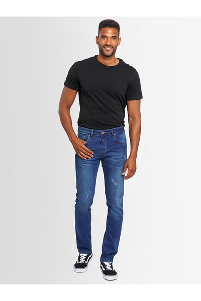 Alessandro Salvarini A. Salvarini Designer Herren Jeans Hose Basic Stretch Jeanshose Regular Slim Neu