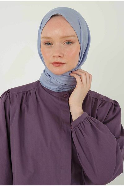 HEQA شال ناعم كراش بيبي بلو