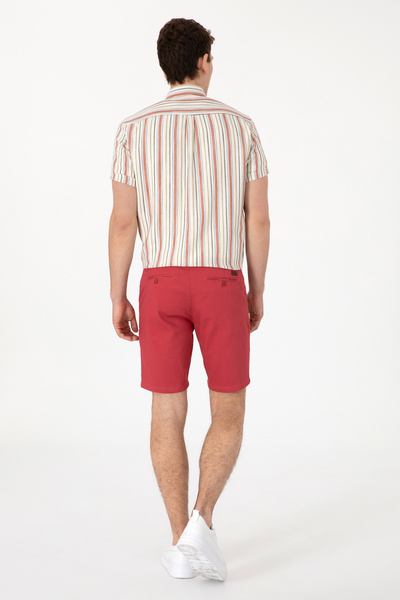 U.S. Polo Assn. Erkek Vişne Dokuma Şort 50299172-VR223
