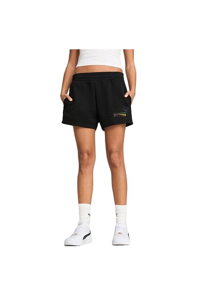 Puma Dámské kraťasy Puma Love United Mid-rise Shorts 4, Černé