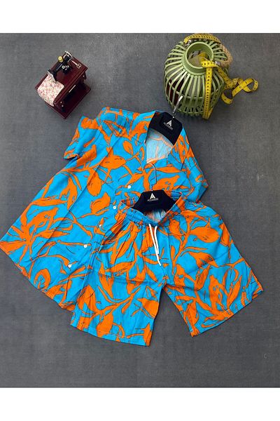 MFZ Giyim Viscose Shirt-Shorts Set