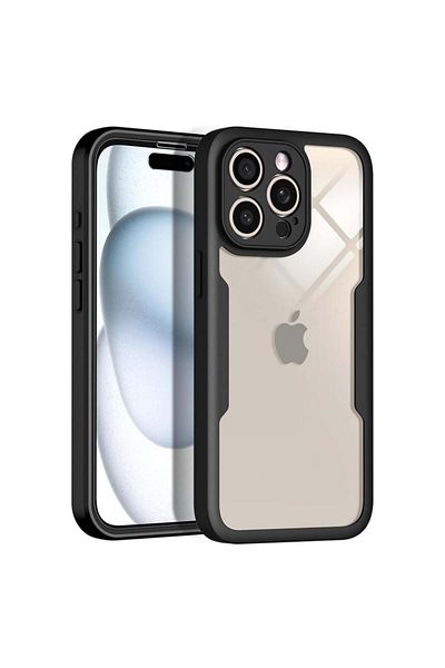 SKYDDAR INNOVATION Husă + folie pentru iPhone 16 Pro, [pachet 360°] ColorVerse, roz, set cu autocolant