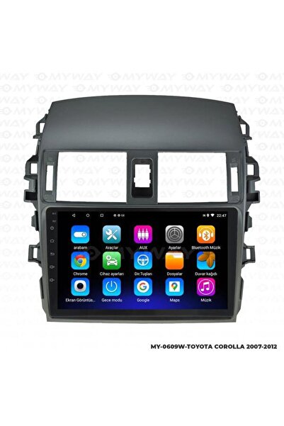 For-X Toyota COROLLA(2007-2013)9''-2GB RAM-32GB-mikrofonlu-KABLOSUZ CarPlay-W...