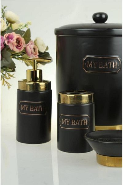 Paçi 5 Pieces Porcelain Bathroom Set