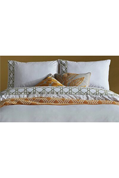 Bellona Angel Double Embroidered Bedding Set, White
