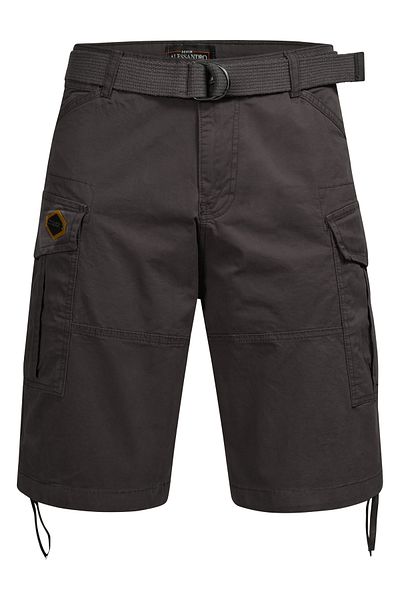 Alessandro Salvarini A. Salvarini Herren Designer Cargo Shorts Cargoshorts Kurze Hose Gürtel As133