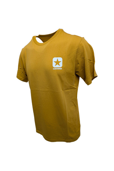 Converse Μπλούζα Converse Square Logo Minimal T-shirt, Καφέ, Unisex