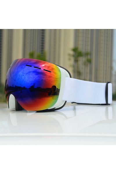 RBworld 6 New Ski Goggles Men Women Double Layers Anti-fog Big Ski Mask UV400 Glasses Protection Skiing Win.