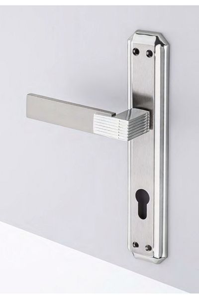 Üsküp Yapı & Mimarlık Elite Tulip Mirror Nickel-Satin Door Handle