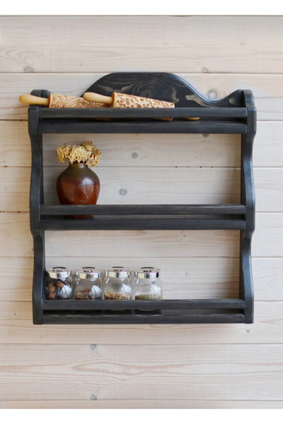 Picco Wood Ahşap Baharatlık Terek, Fincanlık (50*35*8.5)