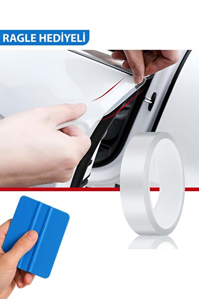 ÖzgürceSeç Folie de protecție transparentă anti-zgârieturi pentru pragul ușii...