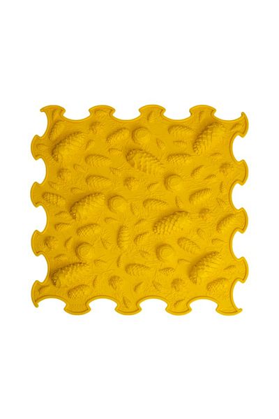 ORTOTO Orthopedic, Sensory Mat, Puzzle Set, 8 Pieces, Pinecones Pattern, Rigid Texture, Multicolor