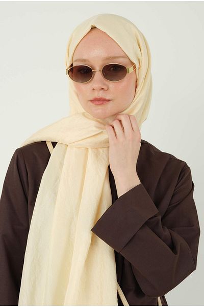 HEQA Soft Kraş Shawl Vanilla