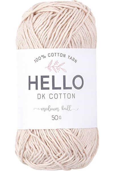 Hello خيوط تريكو قطن DK 50 جرام رقم:157