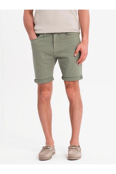 OMBRE Klassische Herren-Jeansshorts mit hochgekrempeltem Bein - Helloliv V5 OM-SRDS-0162 L