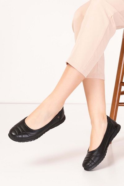 Gondol Women's Genuine Leather Lightweight Daily Comfortable Ballerinas Usl.2026