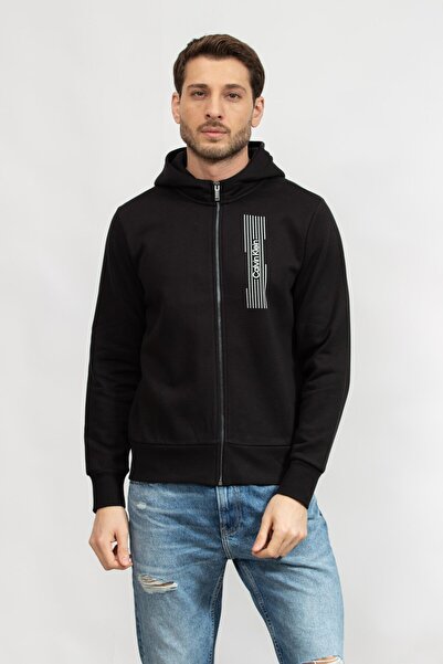 Calvin Klein Hooded Collar Black Men's Sweatshirt K10K113550Beh