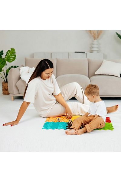 ORTOTO Orthopedic, Sensory, Puzzle Set, 6 Pieces With Different Textures, Sunshine Garden