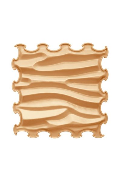 ORTOTO Orthopedic, sensory mat, puzzle set, 6 pieces, Sandy Waves model, rigid texture, Multicolor