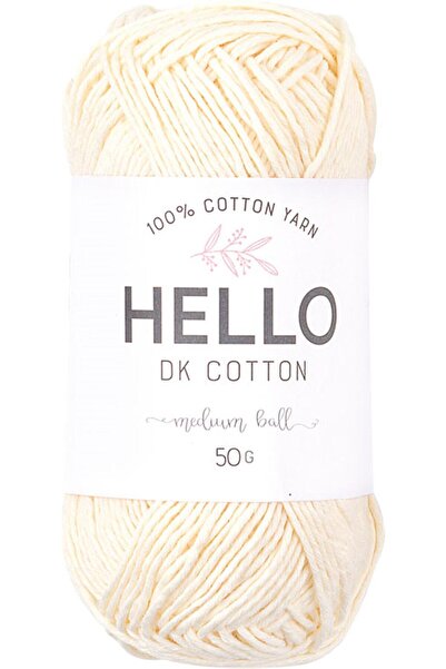 Hello خيوط حياكة قطن DK 50 جرام رقم:156