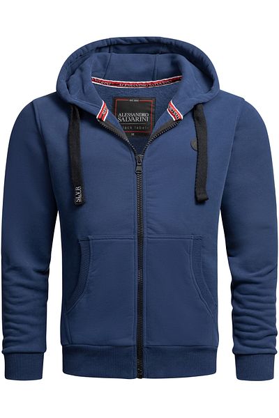 Alessandro Salvarini Herren Sweatjacke Hoodie As313