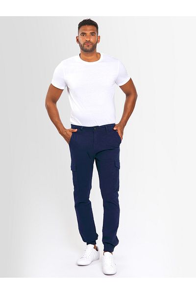 Alessandro Salvarini A. Salvarini Herren Designer Cargohose Cargo Stoff Hose NEU AS260