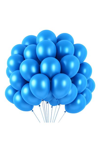 ZENVİVA Metallic Balloon Blue 100 Pcs