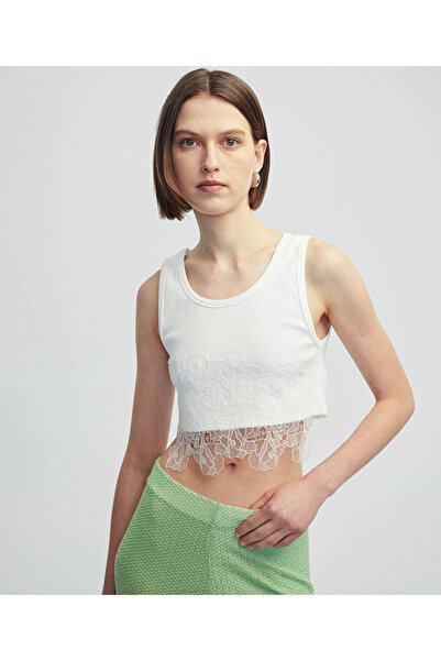 İpekyol Dantel mix fitilli tişört