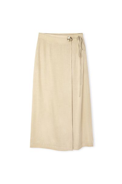 İpekyol Wrap Skirt with Metal Accessories