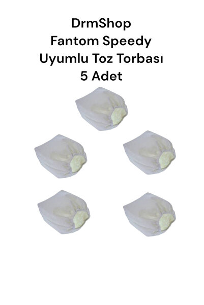 shopdrm Sac de praf din pânză compatibil DrmShop Fantom Speedy 5 bucăți