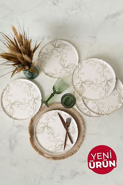 Keramika Softflora Nordic Service Plate 28 Cm 6 Pieces 22980