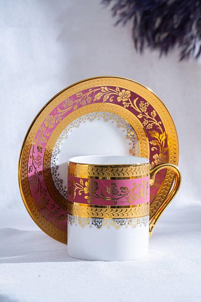 ACAR Olivette Coffee Cup Set for 6 People - 90 ml