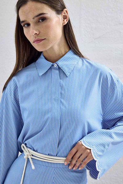 Hooopstore Cureaua din snur din piele alba