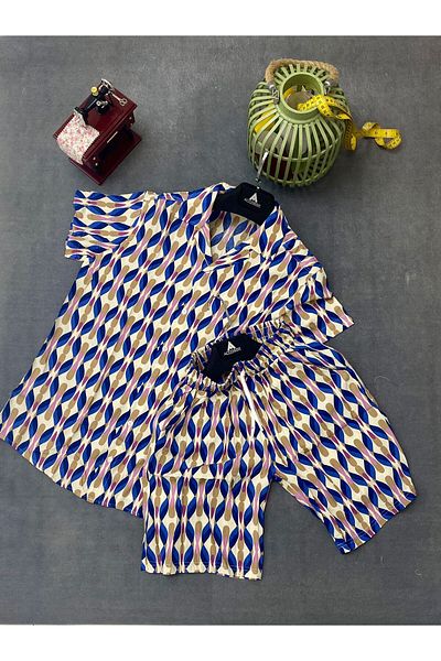 MFZ Giyim Viscose Shirt-Shorts Set