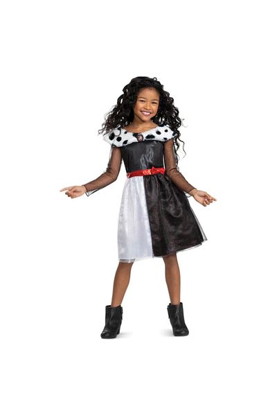Disney Cruella De Vil Costume For Girls 7-8 Years 124-135