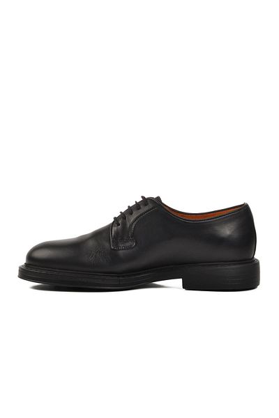 WALKWAY Black Genuine Leather Men's Casual Shoes Dr Flexer 099002 m