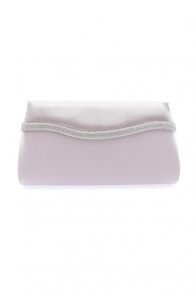 DGN 498-22y Stoned Silver Women's Evening Dress Portfolio Bag
