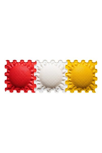 ORTOTO Orthopedic, Sensory Mat, Puzzle Set, 3 Pieces, Shining Sun Model, Rigid Texture, Multicolor