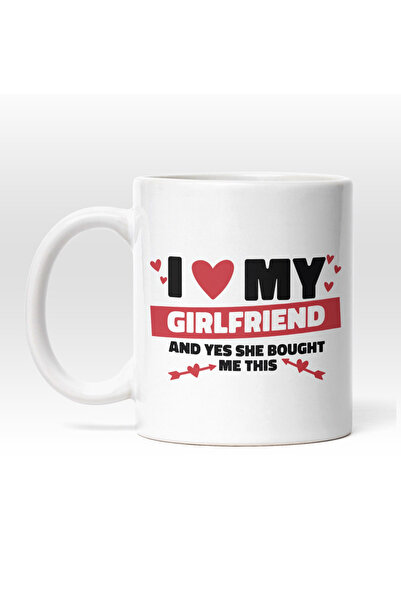 OEM Cană albă personalizată cu mesaj pentru iubită și iubit, Ziua Îndrăgostiț...